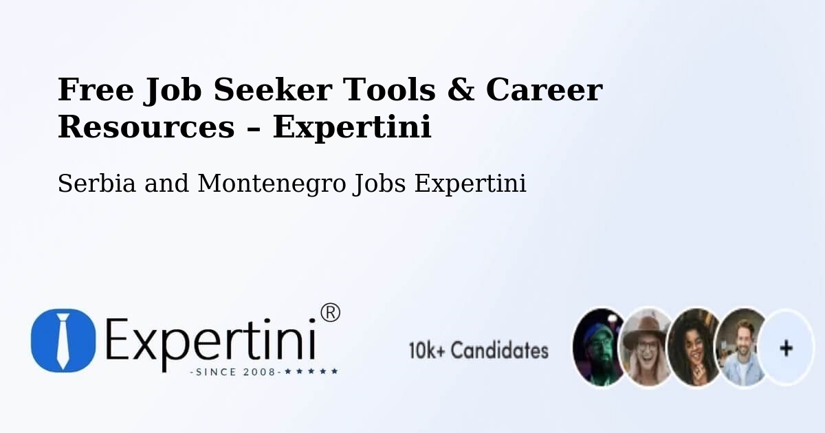 Free Job Seeker Tools & Career Resources – Sarnia - Sarnia, Serbia and Montenegro Jobs Expertini