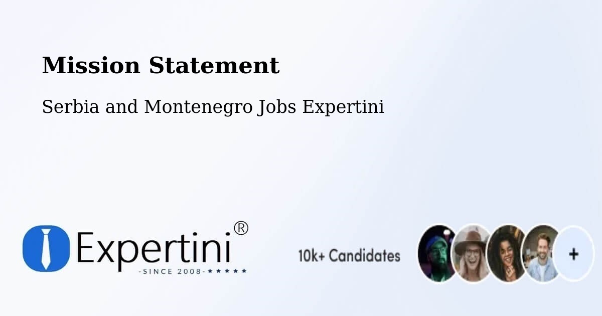 Corporate Mission – Sarnia - Serbia and Montenegro Jobs Expertini